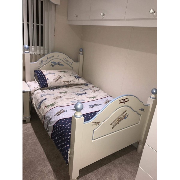 Boys Prince Bed With Planes Artwork